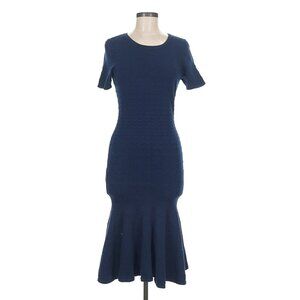 Milly midi elegant dress - chevron detail - Size M